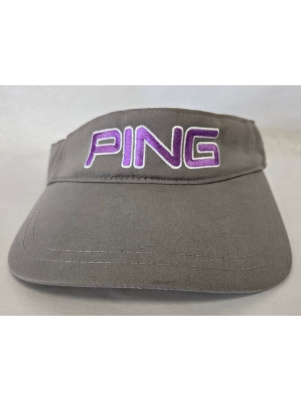 Ping Gray With Purple Logo Sun Visor Golfing Classic Summer Sun Protection